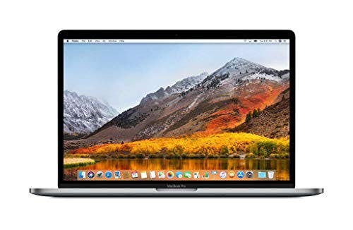 Imagen frontal de 2018 Apple MacBook Pro Retina, Touch Bar, 2.2GHz 6-Core Intel Core i7 (15.4-Inch, 16GB RAM, 256GB SSD Storage) Gris espacial (Reacondicionado)