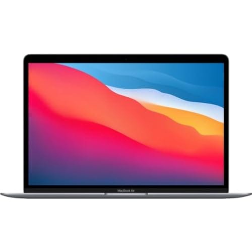 Imagen frontal de 2020 Apple MacBook Air con Chip Apple M1 con 8-Core CPU(13.3-pulgadas, 8GB RAM, 1TB de Almacenamiento SSD )(QWERTY English) Gris Espacial (Reacondicionado)