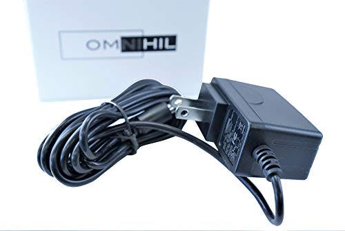 Imagen frontal de [8 FT] OMNIHIL AC/DC Power Adapter 12V 1A (1000mA) 5.5x2.5mm Compatible with Yamaha reface CP, reface DX, reface YC, reface CS