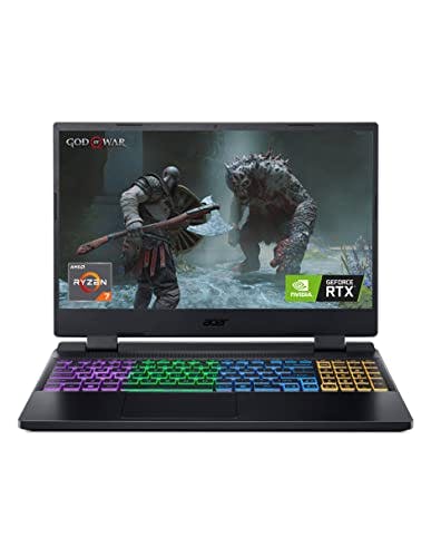 Imagen frontal de Acer Laptop Gaming Nitro 5 Ryzen 7 6800H, Octa Core, hasta 4.70 GHz, 16 GB DDR5, 512 GB SSD, Nvidia GeForce RTX 3070Ti, 8 GB GDDR6, Pantalla 15.6" LED FHD 165 Hz (Reacondicionado)