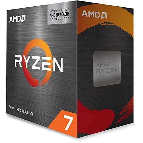 Imagen frontal de AMD Procesador Ryzen 7 5800X3D 3D V-Cache™ - 8 Núcleos - Socket-AM4-3.40GHz (100-100000651WOF)