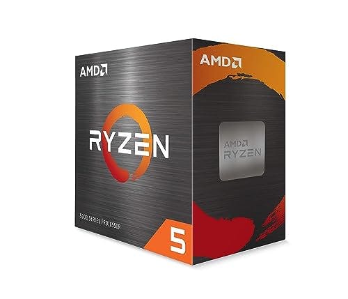 Imagen frontal de AMD RYZEN 5 5600X - Procesador, 3.7GHz, 6 Núcleos, Socket AM4