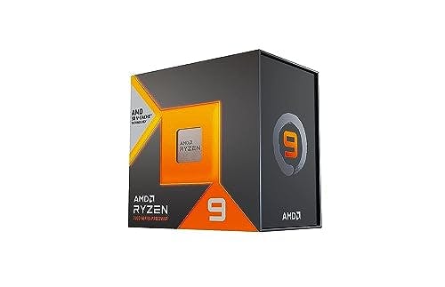 Imagen frontal de AMD Ryzen 9 7950X3D Procesador de Escritorio de 16 Nucleos con Graficos Radeon