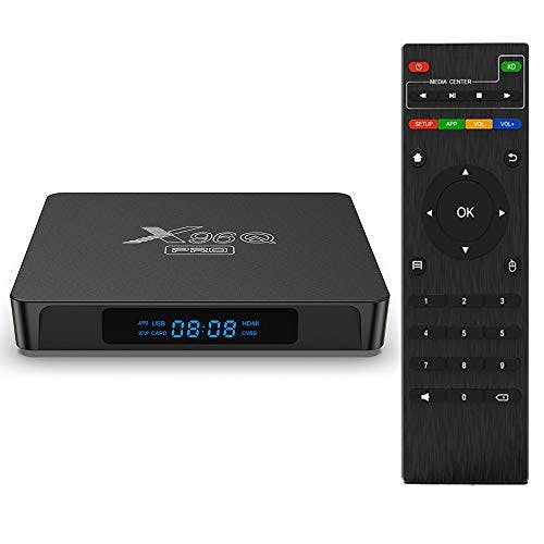 Compara precios Android TV Box 10.0, X96Q PRO 5G Android TV Box 2GB RAM 16GB ROM Allwinner H313 Quad-Core 64bit con Dual WiFi 2.4G/5.8GHz USB 3.0 Ultra HD 6K H.265 WiFi Home TV Box 2021 nuevo set TV Box