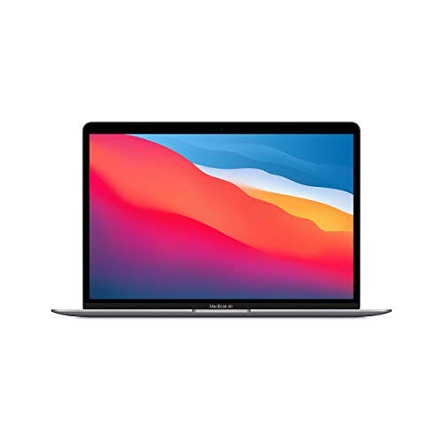 Imagen frontal de Apple - MacBook Air de finales de 2020 con chip Apple M1 (13.3 pulgadas, 8 GB de RAM, SSD de 256 GB) gris espacial (reacondicionado)