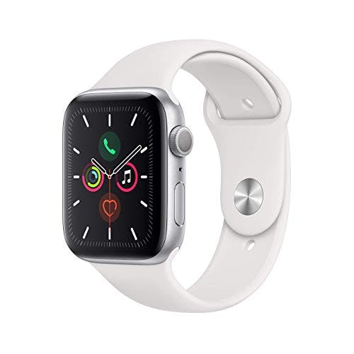 Compara precios Apple Watch Serie 5 (GPS, 44MM) Caja de Aluminio Plateado con Correa Deportiva Blanca (Recondicionado)