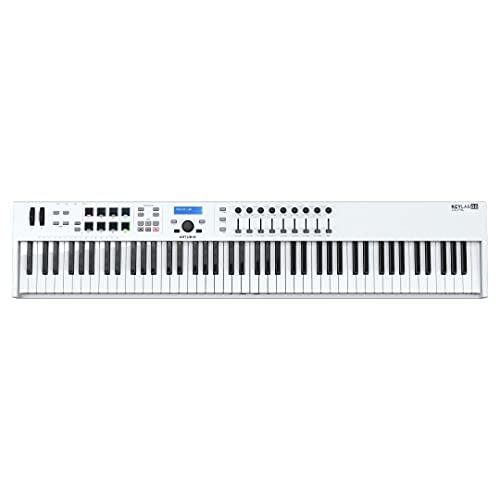 Imagen frontal de Arturia KeyLab Essential 88 - 88 teclas semipesadas USB MIDI driver de teclado
