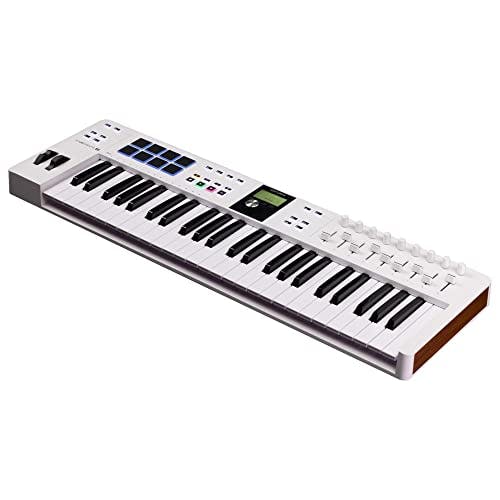 Imagen frontal de Arturia KeyLab Essential mk3 - driver de teclado MIDI USB de 49 teclas con software analógico Lab V incluido