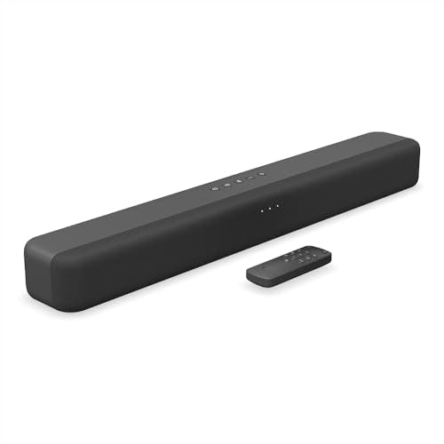 Imagen frontal de Barra de sonido Amazon Fire TV, bocina 2.0 con DTS Virtual:X, Dolby Audio y conectividad Bluetooth