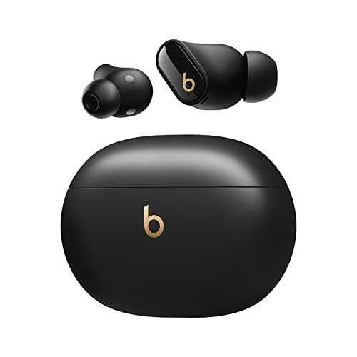 Imagen frontal de Beats Studio Buds + | Audífonos inalámbricos de Verdad con cancelación de Ruido, compatibilidad Mejorada con Apple y Android, micrófono Integrado, audífonos Bluetooth Resistentes al Sudor - Negro/Oro