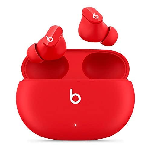 Imagen frontal de Beats Studio Buds: Audífonos in-Ear inalámbricos de Verdad con cancelación de Ruido – Audífonos Resistentes al Sudor, compatibles con Apple y Android, Bluetooth Class 1, micrófono Integrado – Rojo
