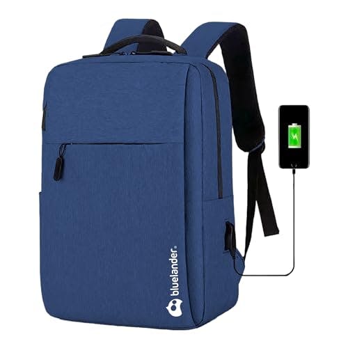 Compara precios Bluelander Mochila para Laptop, Mochila de Viaje, Impermeable, Tablet, iPad y Cámara, Bolsillos Ocultos con Puerto de Carga USB para Power Bank (No incluida), Ligera, Cómoda, Materiales Resistentes