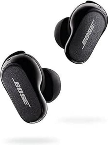 Imagen frontal de Bose Nuevos QuietComfort Noise Cancelling Earbuds II: audífonos verdaderamente inalámbricos con personalización de reducción de Ruido y Sonido, Negro Triple
