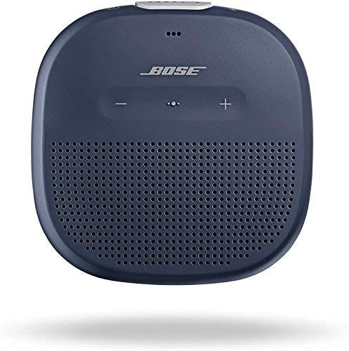 Imagen frontal de Bose SoundLink Micro - Altavoz Bluetooth Resistente al Agua, Azul Oscuro (Midnight Blue)