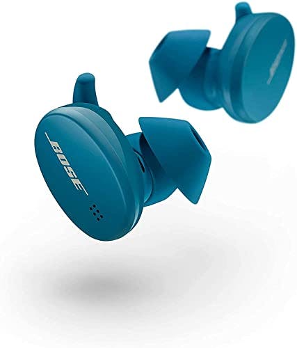 Imagen frontal de Bose Sport Earbuds: audífonos verdaderamente inalámbricos en Baltic Blue
