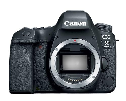 Imagen frontal de Canon  Canon EOS 6D Mark II Digital SLR Camera BodyFi Enabled Candado para Equipaje 2 Centimeters Negro (Black)