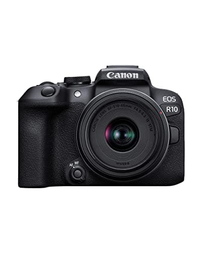 Imagen frontal de Canon EOS R10 RF-S18-45mm F4.5-6.3 IS STM