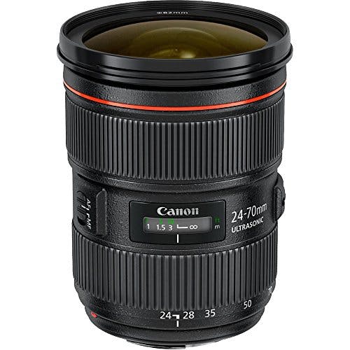 Imagen frontal de Canon Lente Estándar Zoom EF 24-70mm F/2.8L II USM para Cámara EOS