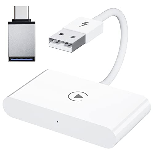 Compara precios CarPlay Inalambrico Adaptador para i-Phone, CarPlay Wireless Adapter Convertir CarPlay Cable fábrica a CarPlay inalámbrica para Audi/ VW/ Skoda/ Hyundai/ Volvo/ Renault, Soporta iOS 13+, 5Ghz WiFi