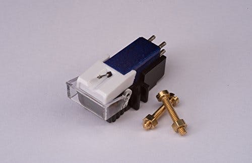 Imagen frontal de Cartridge y Stylus, la aguja con tornillos de montaje para Omnitronic drt1000, dd4750, BD1350, bd1520, dd2220, dd2250, dd3220, dd3250, dd5250