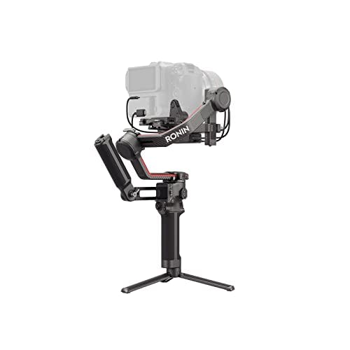 Imagen frontal de DJI Pack RS 3 Pro - Estabilizador de 3 Ejes para cámaras de Cine y DSLR, Bloqueo automático de los Ejes, Brazos de los Ejes prolongados de Fibra de Carbono, Carga Probada de 4.5 kg, Enfoque LiDAR