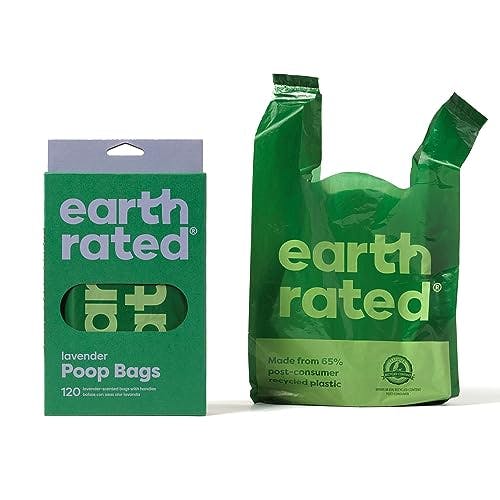 Compara precios Earth Rated 120-Count Dog Waste Bags, Lavender-Scented Poop Bags with Easy-tie Handles (not on rolls)