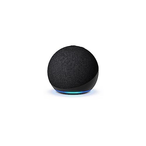 Imagen frontal de Echo Dot (5.ª generación, modelo de 2022) | Bocina inteligente con Alexa | Negro