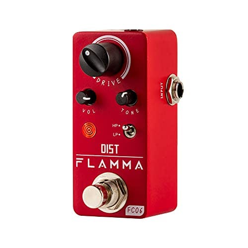 Compara precios FLAMMA FC06 - Pedal de distorsión para guitarra eléctrica, pedal analógico de guitarra, carcasa de metal, True Bypass