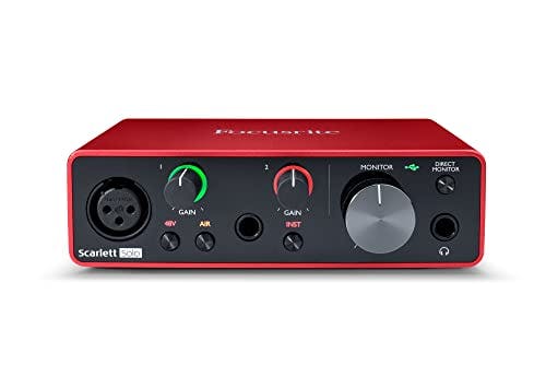 Compara precios Focusrite Scarlett Solo - Interfaz de audio USB (3ª generación) con herramientas profesionales, Solo (1 Mic Pre), Rojo