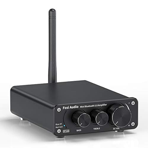 Compara precios Fosi Audio BT10A Bluetooth 5.0 Amplificador de Audio Estéreo 2 Canales Clase D Mini Hi-Fi Integrado Amperio para Altavoces de Casa 50W x2 TPA3116