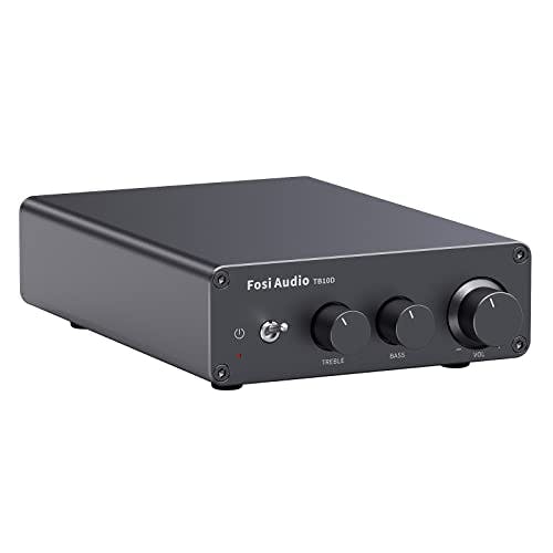 Imagen frontal de Fosi Audio TB10D 600W TPA3255 Amplificador de potencia para el hogar HiFi Stereo Clase D Digital 2 canales Mini amplificador de altavoz pasivo integrado