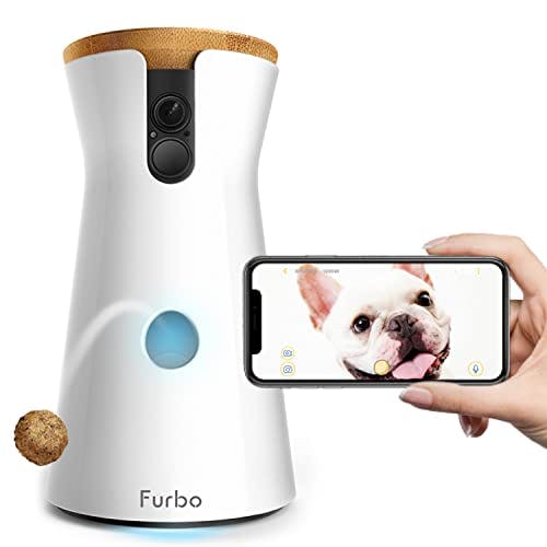 Imagen frontal de Furbo Cámara para Perros Lanzamiento de premios, Cámara para Mascotas HD WiFi y Audio bidireccional
