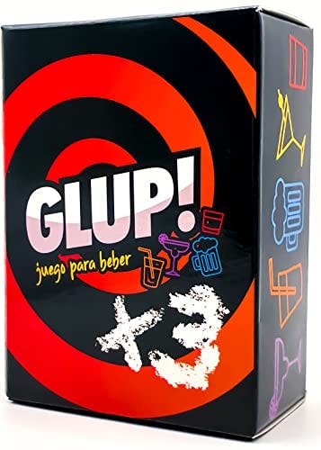Imagen frontal de Glup Extreme X3! Juego de Beber de Cartas con Yo Nunca Nunca (3nda Version) (Drinking Game) - para Las Fiestas mas Extremas!