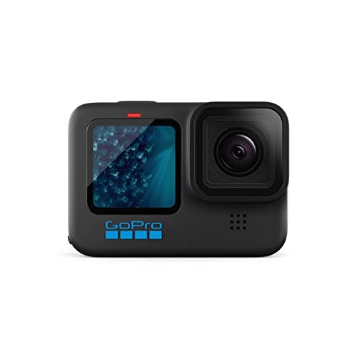 Imagen frontal de GoPro HERO11 Black – Cámara de Acción a Prueba de Agua con Videos Ultra HD a 5.3K60, Fotos de 27MP, Sensor de Imágenes de 1/1.9”, Transmisión en Vivo, Cámara Web, Estabilización