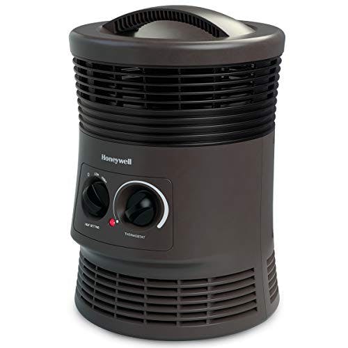 Imagen frontal de Honeywell 360 Degree Surround Heater with Fan Forced Technology – Space Heater with Surround Heat Output and Two Heat Settings – Energy Efficient Portable Heater