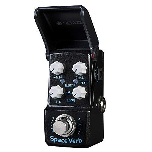 Imagen frontal de JOYO - Mini pedal de reverberación digital con 4 modos de reverberación para efecto de guitarra, True Bypass (Space Verb JF-317)