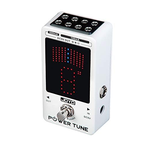 Compara precios JOYO Pedal de sintonizador de fuente de alimentación con 8 canales aislados (2 a 500 mA, 6 a 100 mA) salida de bajo ruido CC 9 V – True Bypass (Power Tune JF-18R)