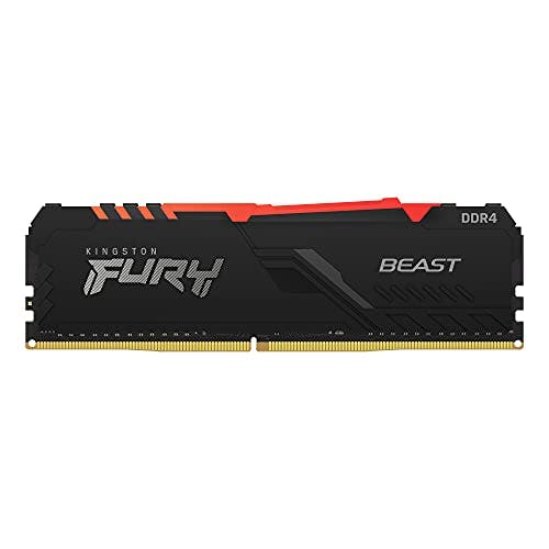 Compara precios Kingston Fury Beast RGB 8GB 3600Mhz DDR4 CL17 UDIMM Memoria Gamer Para PC Color RGB (KF436C17BBA/8)