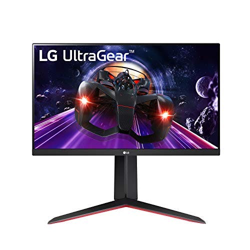 Imagen frontal de LG 24GN650-B 24” Ultragear Full HD (1920 x 1080) IPS Display Gaming Monitor with 144Hz Refresh Rate with 1ms (GtG) AMD FreeSync Premium and Tilt/Height/Pivot Adjustable Stand, Black