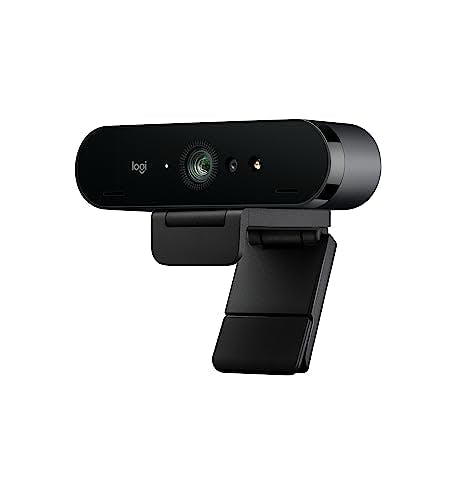 Imagen frontal de Logitech - BRIO: cámara web Ultra HD para videoconferencias, grabación y transmisión