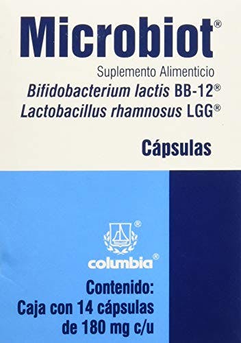 Compara precios Microbiot Cápsulas, 2 billones de probióticos Lactobacillus rhamnosus LGG y Bifidobacterium lactis BB-12, 14 cápsulas