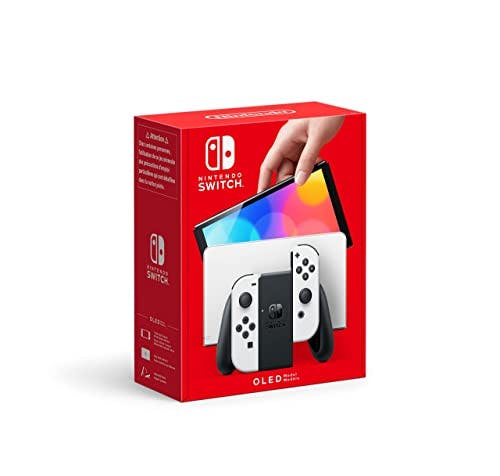 Imagen frontal de Nintendo Switch OLED w/ White Joy-Con - Standard Edition (Internacional)