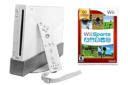 Imagen frontal de Nintendo Wii Console with Wii Sports - Standard - White Edition(Reacondicionado)