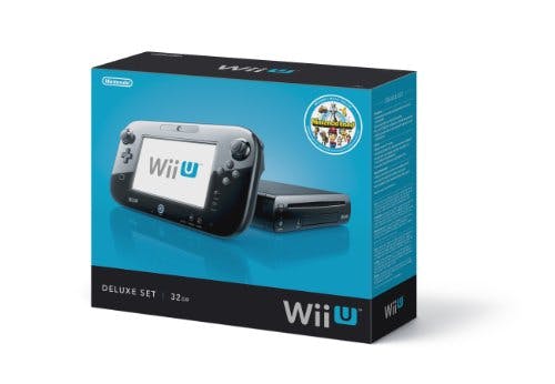 Imagen frontal de Nintendo Wii U Console - 32GB Black Deluxe Set