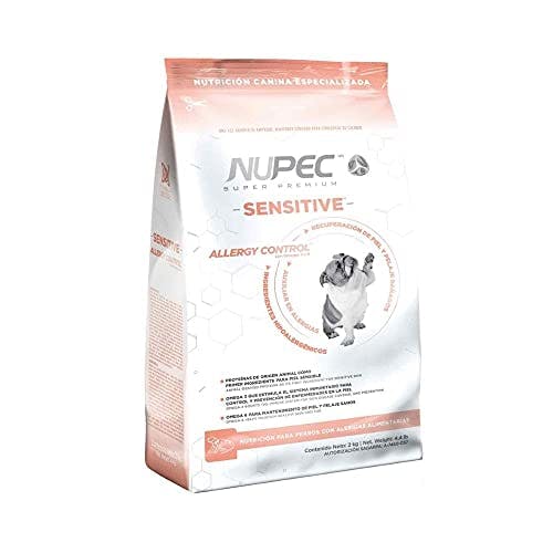 Imagen frontal de Nupec alimento para Perros, Sensitive, Control de alergias, presentación de 15 kg.
