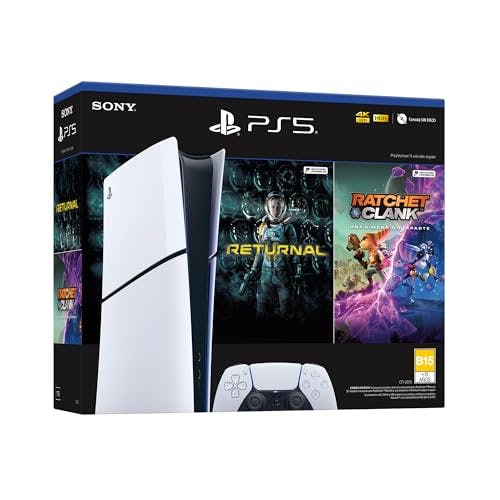 Imagen frontal de Pack Consola PlayStation®5 (Modelo Slim) con 2 Juegos - Digital