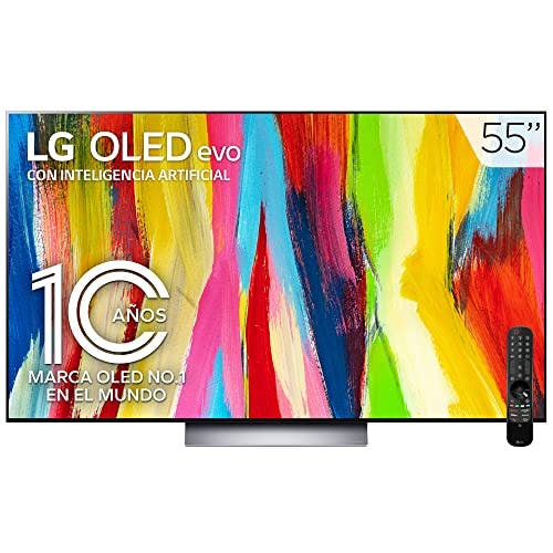 Imagen frontal de Pantalla LG OLED TV Evo 55" 4K SMART TV con ThinQ AI OLED55C2PSA