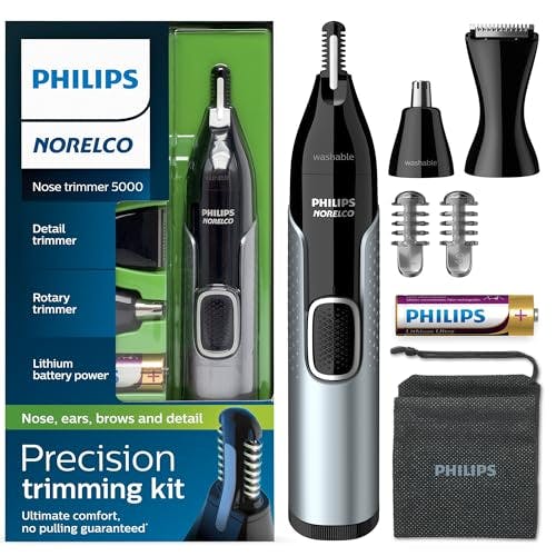 Imagen frontal de Philips Norelco Nose Trimmer 5000 For Nose, Ears and Eyebrows NT5600/42