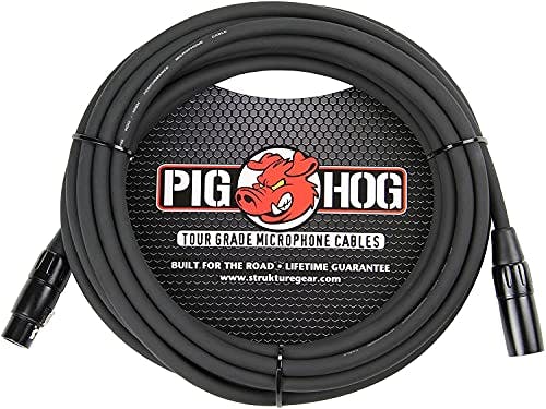 Imagen frontal de Pig Hog PHM15 High Performance 8mm XLR Microphone Cable, 15 Feet