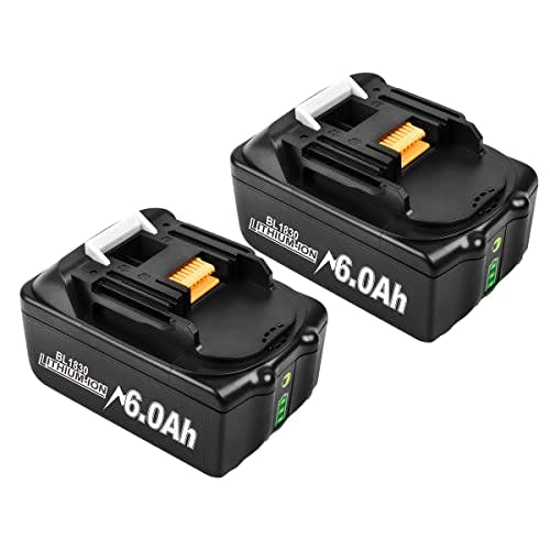 Compara precios POWTREE 2 Paquetes 6000mAh Batería de Repuesto para Makita de 18 V BL1850B, batería Litiun BL1830, BL1830B, BL1840, BL1840B, BL1860, BL1860B, 194205-3 194309-1 BL1835 BL1845 con indicador LED